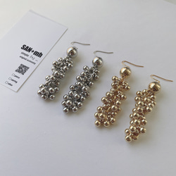 ＊再販＊    S    つぶつぶ　ボール　ピアス　イヤリング　／　シルバー 3枚目の画像