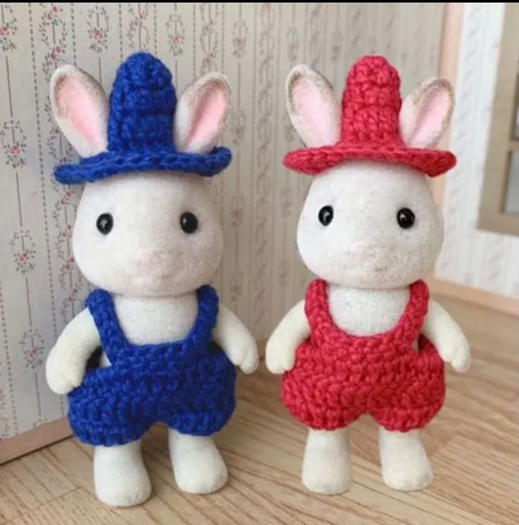 オーダーページシルバニアファミリー手編みバッグ、帽子、 オーダーページ シルバニアファミリー 服 ハンドメイド 立体帽子