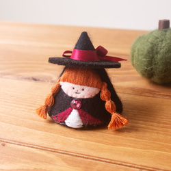 ハロウィンのお友達 魔女ちゃん 羊毛フェルト オカノ・ナオ 通販