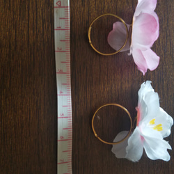 桜の指輪とヘアピンのセット 2枚目の画像