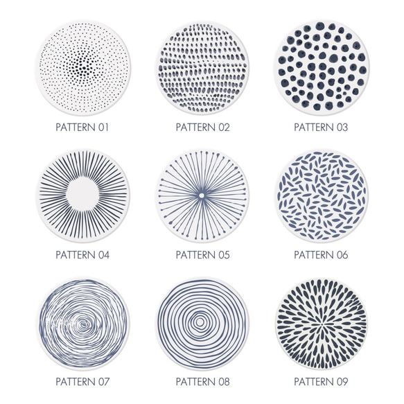 珪藻土 コースター けいそうど  ファッション家の装飾 クラシックパターン 和風柄 丸い断熱マットプレースマット 4枚目の画像