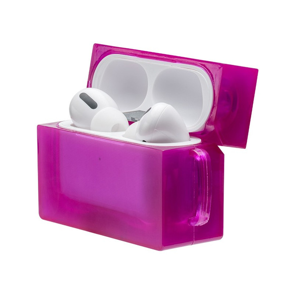 AirPods Pro 保護套 AirPods 6 色亮紫色果凍無線耳機保護套 第2張的照片