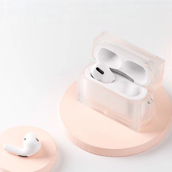 AirPods Pro ケース エアポッヅ  6色 透明白 ゼリー ワイヤレスイヤホン ケース 3枚目の画像