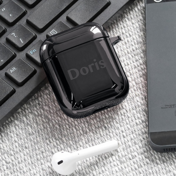 AirPods ケース エアポッヅ 第 1 & 2 世代 7色 黒 メタリック