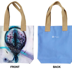 【先着10名まで】香港のアーティスト 芸術的手描きの毒の贈り物 厚帆布トートバック tote bag 3枚目の画像