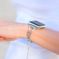 Apple Watch Apple Watch 不銹鋼手錶手鍊 4 色玫瑰金銀色黑色手鐲替換帶 第5張的照片