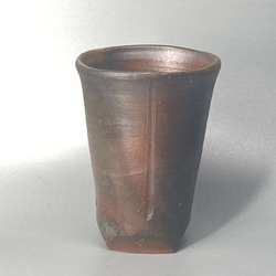 備前焼　ビアカップ　紙箱入り 3枚目の画像