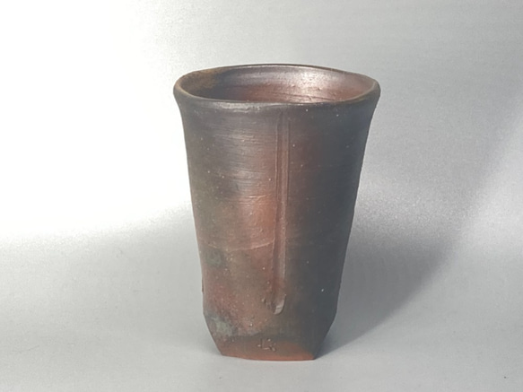 備前焼　ビアカップ　紙箱入り 3枚目の画像