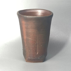 備前焼　ビアカップ　紙箱入り 1枚目の画像