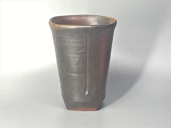 備前焼　ビアカップ　紙箱入り 4枚目の画像