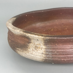 備前焼　洲浜鉢　桟切　紙箱入り 5枚目の画像