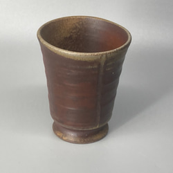 備前焼　ゴブレット（角）胡麻　紙箱入り 3枚目の画像