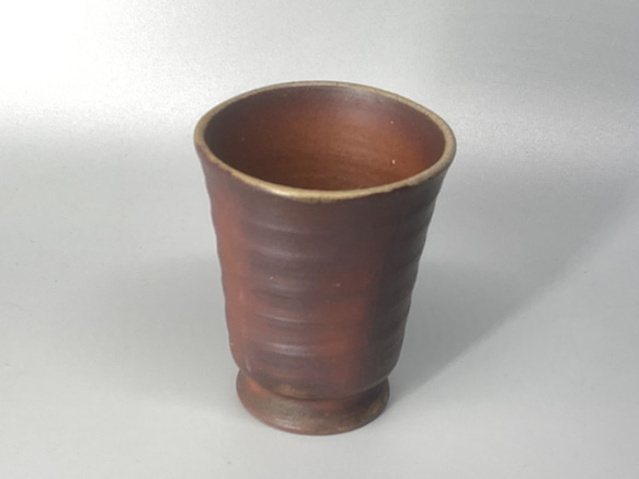 備前焼　ゴブレット（角）胡麻　紙箱入り 4枚目の画像