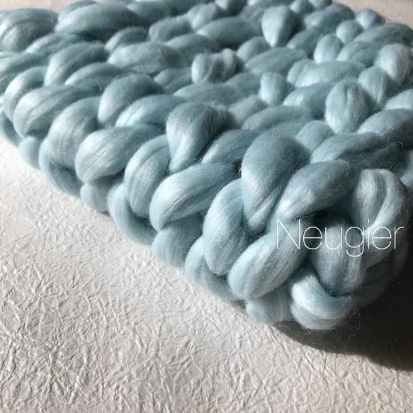 【獨家專頁】Warm Snood Light Blue 第6張的照片