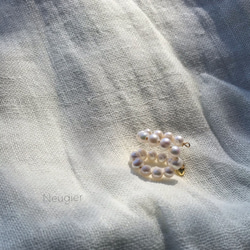 包郵 Neugier 2way 淡水珍珠變形耳套 第6張的照片