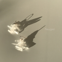 免費送貨 Neugier Universe 水晶石英耳環 14kgf 第3張的照片