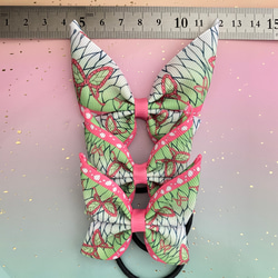 【蝶々柄】ヘアゴム　リボン　女の子　蝶々　和柄模様　3個セット 2枚目の画像