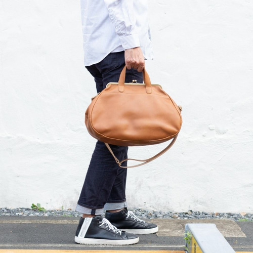 再入荷】コロンッと「和栗」みたいながま口バッグ B21-52 ハンドバッグ