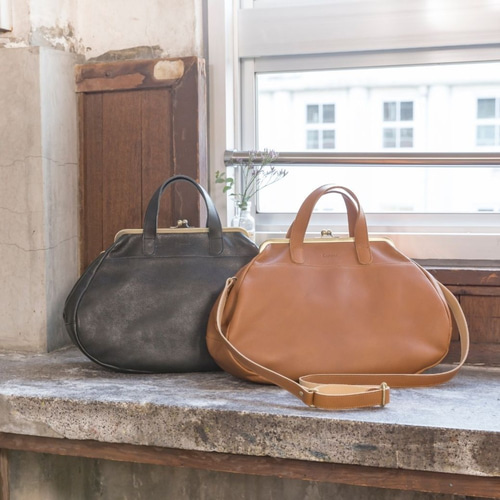 再入荷】コロンッと「和栗」みたいながま口バッグ B21-52 ハンドバッグ