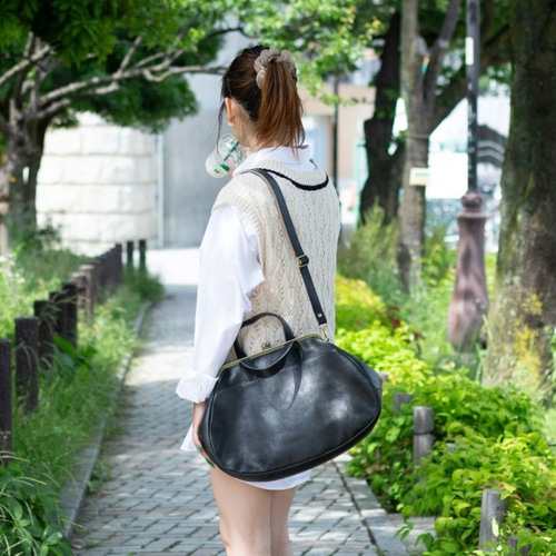 再入荷】コロンッと「和栗」みたいながま口バッグ B21-52 ハンドバッグ