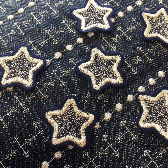 【6枚セット ワッペン】 星 3枚目の画像