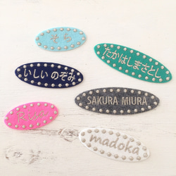 ♡可愛いリンゴとあおむしのフェルトワッペン・名札♡ その他入園