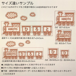 【お名前ワッペン】 汽車 8枚目の画像