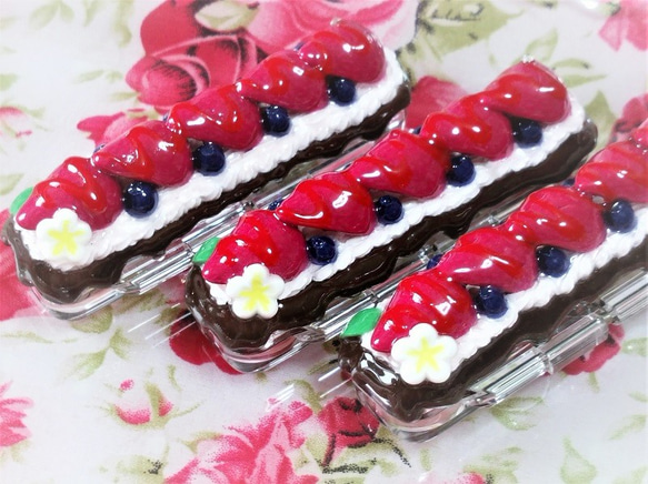 印鑑ケース♡ストロベリーcake 3枚目の画像