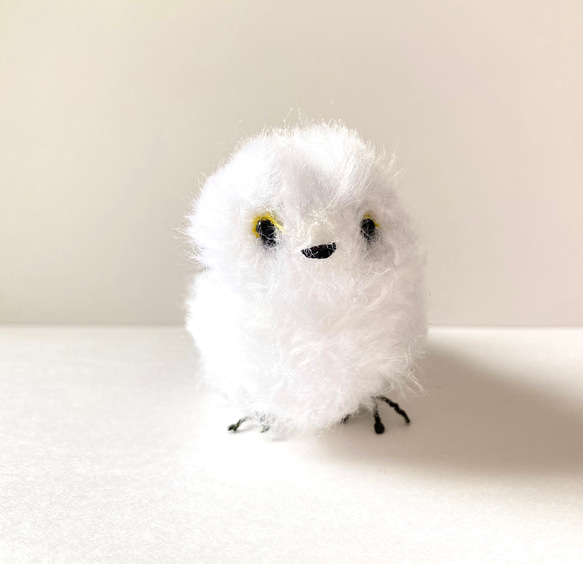 【再販】雪の妖精❄︎シマエナガちゃんのふわもこぬいぐるみ/人形　シマエナガ　小鳥　鳥　野鳥　プチギフト 4枚目の画像