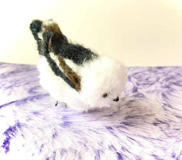 【再販】雪の妖精❄︎シマエナガちゃんのふわもこぬいぐるみ/人形　シマエナガ　小鳥　鳥　野鳥　プチギフト 7枚目の画像
