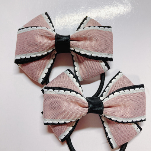 ♡ハンドメイド♡ヘアゴムリボン ハンドメイド リボン ヘアゴム