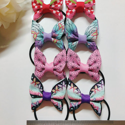 【247】 ハンドメイド　リボン　ヘアゴム 247* ハンドメイド リボン ヘアゴムの通販 by couture＊coco｜ラクマ