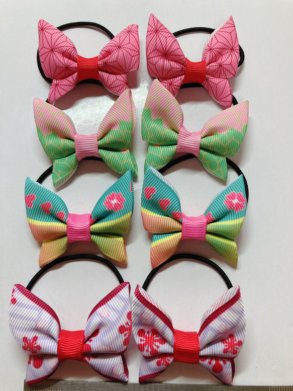 【ss11】ハンドメイド　リボン　ヘアゴム ss11】ハンドメイドリボンヘアゴム