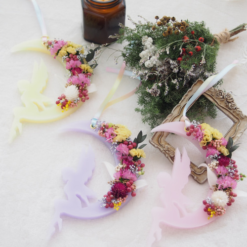 受注制作:ティンカーベルのフラワーサシェ【プリザーブドフラワー