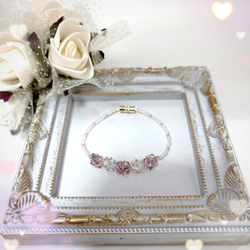 スワロフスキー♡ビーズブレスレット ビーズ Your styleshop Anela 通販|Creema(クリーマ) 12355968 スワロフスキー♡ビーズブレスレット ビーズ Your styleshop Anela 通販|Creema(クリーマ) 12355968