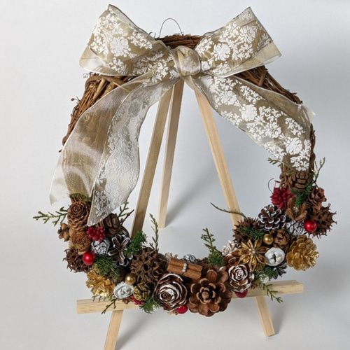 ツルのクリスマスリース リース FukuokaWorks 通販 10811180