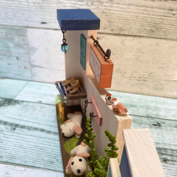 ミニチュアガーデン　犬　ミニチュア小物　木工　インテリア雑貨 5枚目の画像