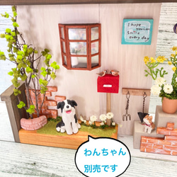 ミニチュアガーデン　ミニチュアハウス　木工　猫　オブジェ　インテリア雑貨 8枚目の画像