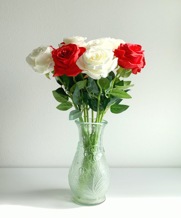 no23，3 件套，白玫瑰，人造花，婚禮，佈置，插花 第5張的照片