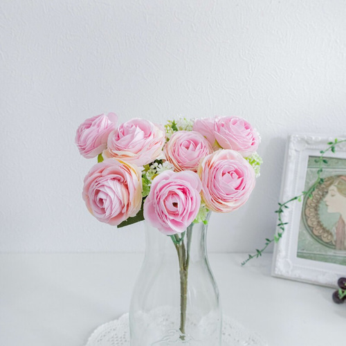 no37,10頭,薔薇,淡いピンク,小さめの薔薇,アーティフィシャル no37,10頭,薔薇,淡いピンク,小さめの薔薇,アーティフィシャル