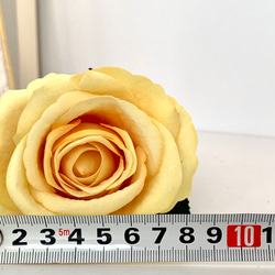 no21☆3玫瑰，黃色，玫瑰，婚禮，人造花，新娘配件 第7張的照片