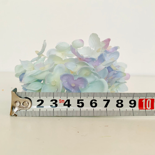 no81,3本組紫陽花, 小ぶり, 水色, 清楚, アーティフィシャルフラワー