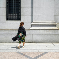 ガシガシ着れる リネン素材 × アフリカンファブリックの羽織り♪ 6枚目の画像