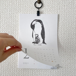 ＼特集掲載／カレンダー2021  ○緻密なペン画の 12匹の動物たち○ 2枚目の画像