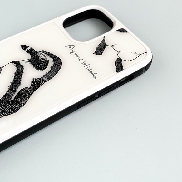 ペンギンのスマホケース【強化ガラスケース】iPhone 14対応 4枚目の画像