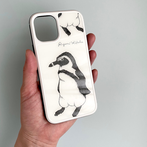 ペンギンのスマホケース【強化ガラスケース】iPhone 14対応 5枚目の画像