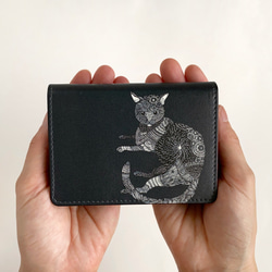 マーガレットと桜のネコ』名刺入れ [特集掲載] 名刺入れ・カードケース