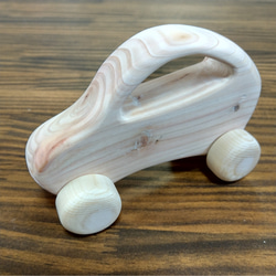 001　ひのきの木の車　日本製 　ヒノキ　Wooden car　toy car　木製玩具　 1枚目の画像