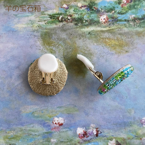 VENDOME スズランブローチ・イヤリングセット　刺繍ジュエリーBOX付き ヴァンドームブティック新作“すずらん”のお守りジュエリー