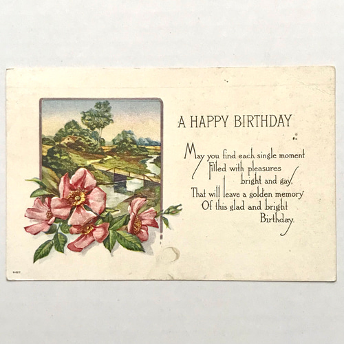 3枚セット アンティーク ポストカード 1910-20年代 風景画
